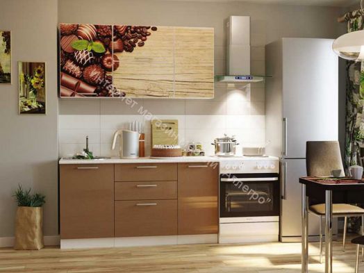 Кухонный гарнитур Риал 1500 конфеты-капучино