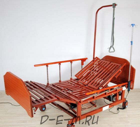 Кровать электрическая Med-Mos DB-11А (МЕ-5228Н) с боковым переворачиванием, туалетным устройством и функцией «кардиокресло»