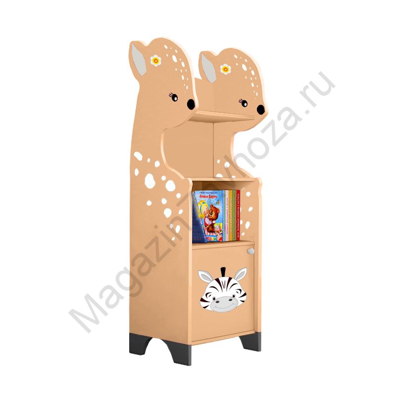 СТЕЛЛАЖНАЯ НАКЛОННАЯ СИСТЕМА ХРАНЕНИЯ 2 С ДЕКОРАЦИЕЙ (СЕРИЯ ОЛЕНЁНОК)