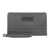 Кожаный мужской клатч Lakestone Crispin Grey/Black