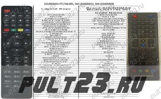 SOUNDMAX KT1744-001, SM-LED40M01S, SM-LED40M04S