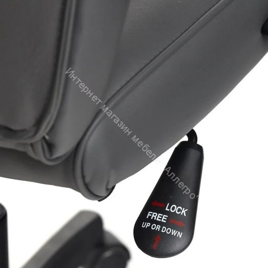 Кресло RACER GT new кож/зам/ткань, металлик/серый, 36/12