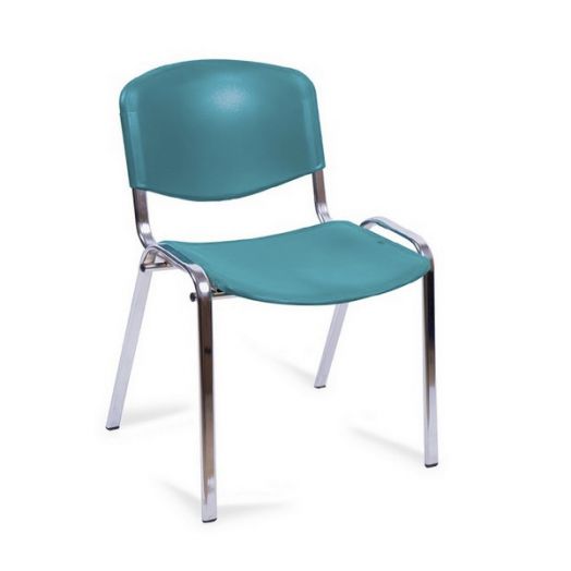 МИХП-1 Стул ИЗО ХРОМ (зеленый пластик)