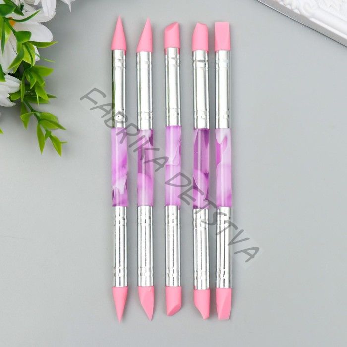 Инструменты для моделирования и придания формы набор 5 шт 15,5 см акрил, резина