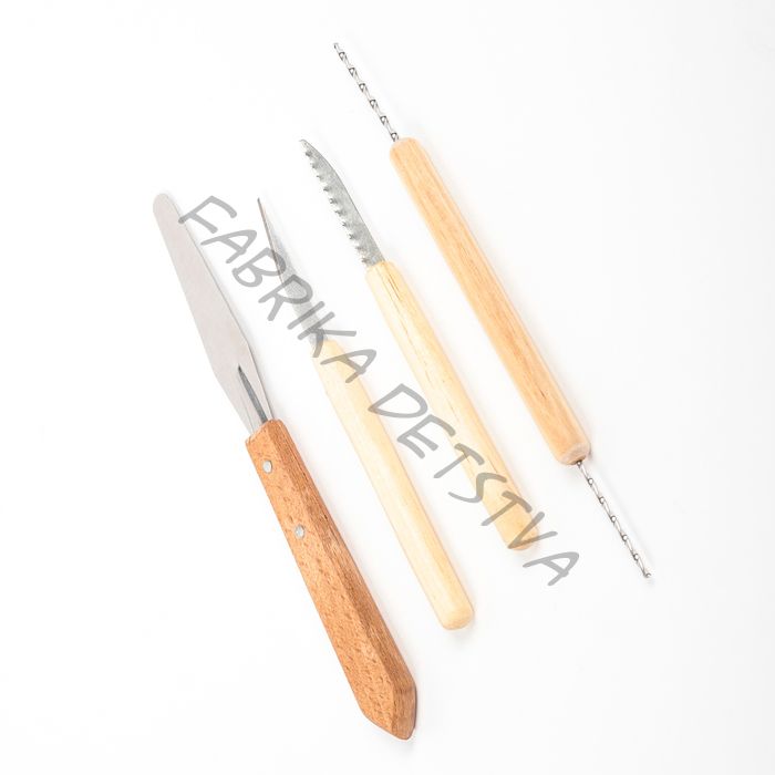 Набор инструментов 4 штуки для лепки