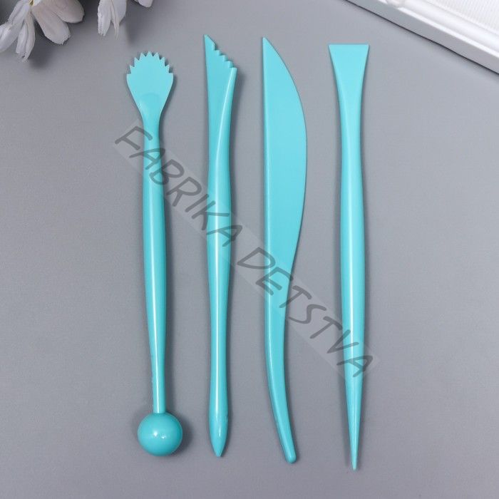 Инструменты для моделирования и придания формы набор 4 шт пластик 16 см