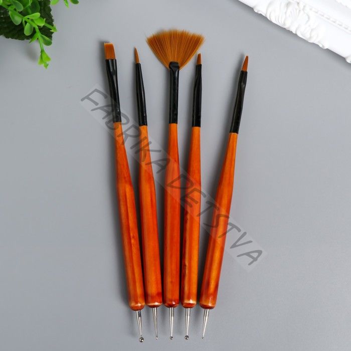 Набор инструментов для придания формы 5 шт 15,5 см дерево, металл, нейлон