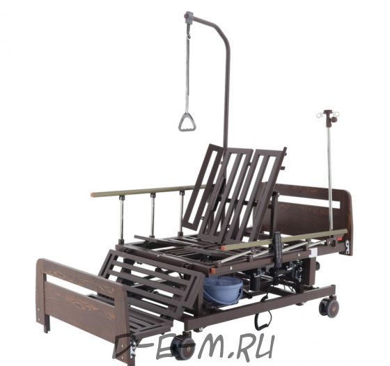 Кровать электрическая Med-Mos DB-11А (ЛДСП венге) с регулировкой высоты ложемента