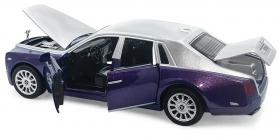 Металлическая машинка Wanbao 1:32 «Rolls-Royce Phantom» 8888D инерционная, свет, звук