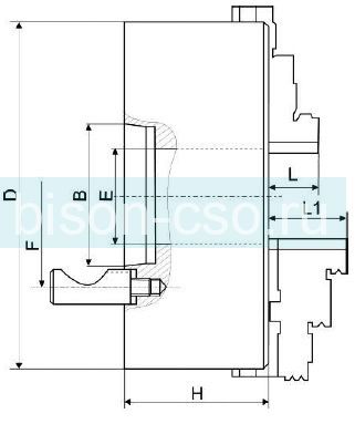 Патрон токарный 400мм Т545-400-8 Poreba Польша аналог Бизон 3545-400-8