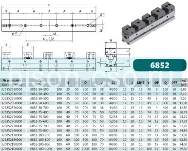 Станочные тиски 6852-100-700 Bison-Bial Польша модульная система зажима