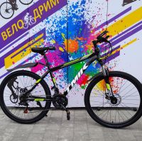 Велосипед 24"  TMIK детский двойной обод черно зелёный