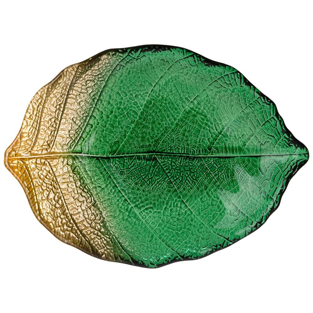 БЛЮДО "LEAF" EMERALD 28СМ