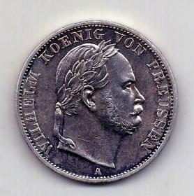 1 талер 1866 Пруссия UNC Победа над Австрией
