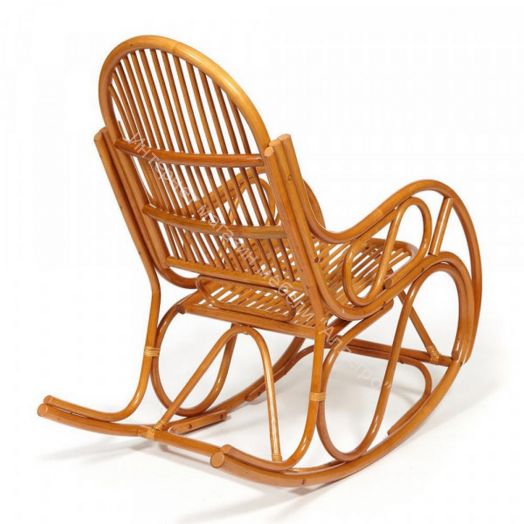 Кресло-качалка VIENNA (разборная) без подушки, ротанг top quality, Cognac (коньяк)