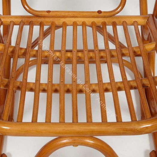 Кресло-качалка VIENNA (разборная) без подушки, ротанг top quality, Cognac (коньяк)