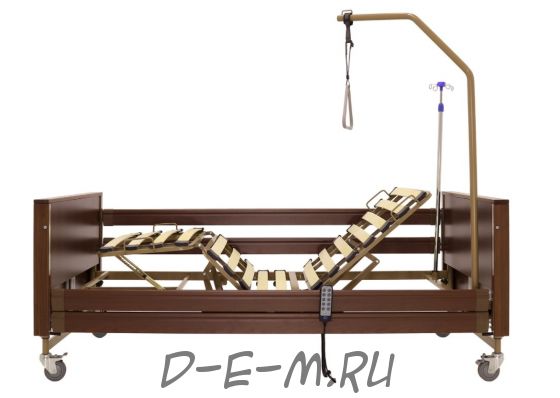 Кровать электрическая Med-Mos YG-1 5 функций (КЕ-4024М) коричневый