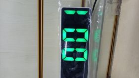 Часы светодиодные 3621, 16*6см (время, темп.) USB