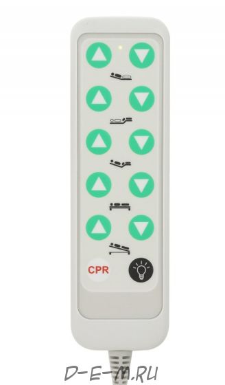 Кровать электрическая Med-Mos DB-2 (MЕ-4059П) (7 функций) со встроенными панелями управления в боковых ограждениях