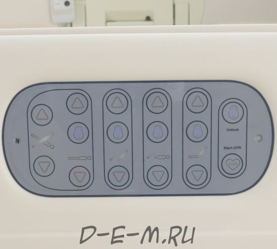 Кровать электрическая Med-Mos DB-2 (MЕ-4059П) (7 функций) со встроенными панелями управления в боковых ограждениях