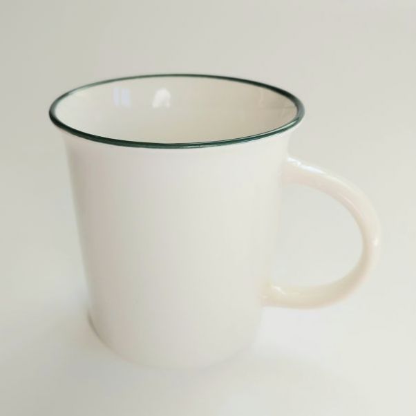 Кружка Nostalgie с зеленым ободком