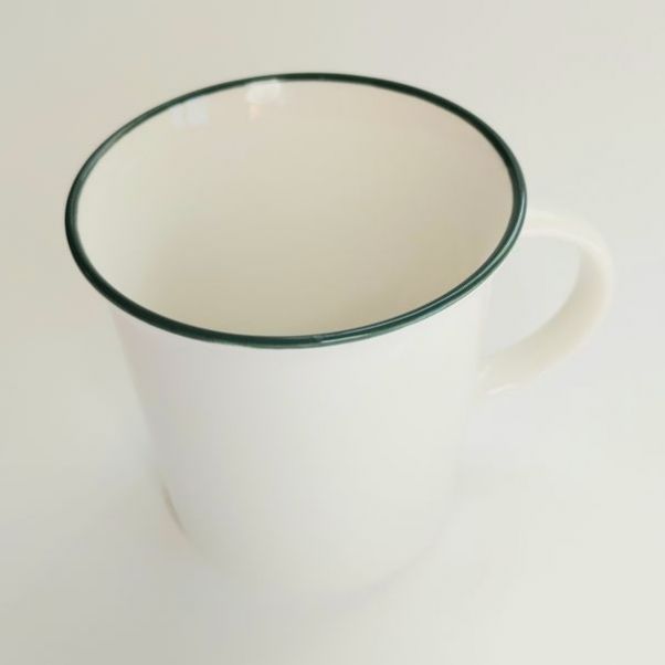 Кружка Nostalgie с зеленым ободком