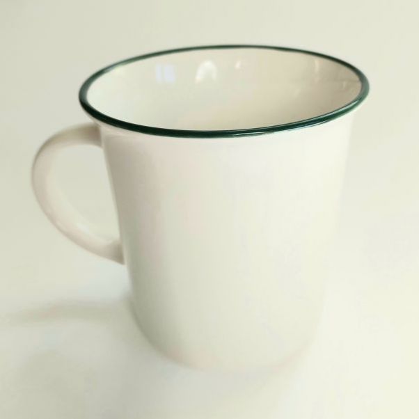 Кружка Nostalgie с зеленым ободком