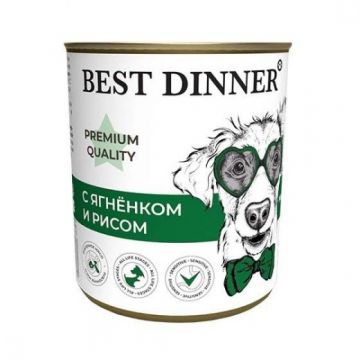 Best Dinner Premium Quality Меню №5 С ягненком и рисом (Бест Диннер Дог Премиум Качество) 340 г.