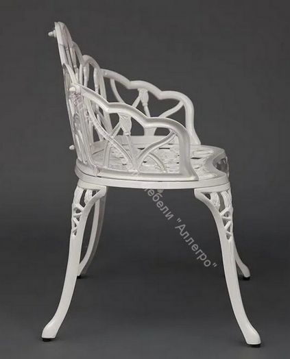 Скамья Secret De Maison Strauss (Штраус) алюминиевый сплав, butter white