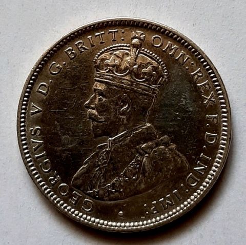 1 шиллинг 1920 Австралия Редкий год UNC