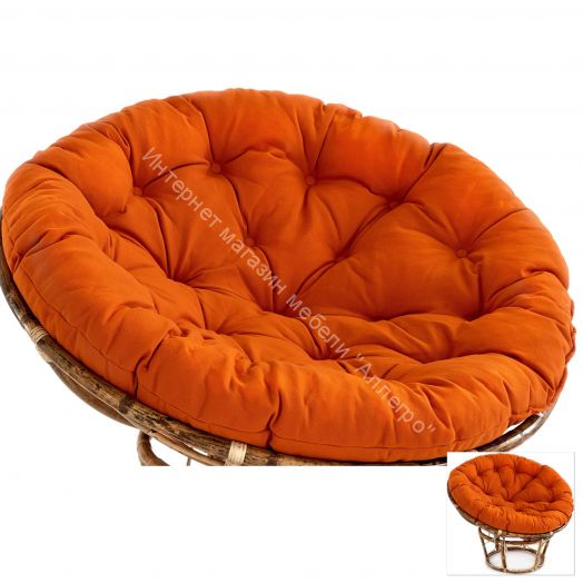 23/01 Матрац для кресла "Папасан" ткань, оранжевый, С 23