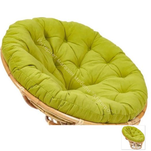 23/01 Матрац для кресла "Папасан" флок , олива, 23