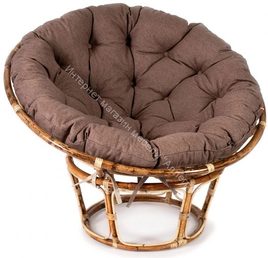 23/01 Матрац для кресла "Папасан" экошерсть, коричневый, 1811-5