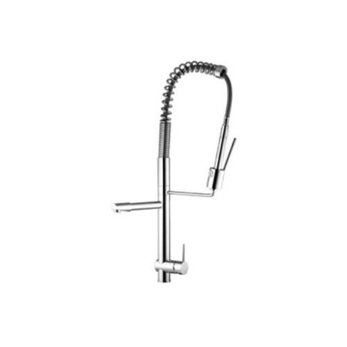 Изображение Смеситель для кухни с краном для питьевой воды и вытяжным изливом, 2 режима Gattoni Industrial 60175