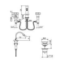 Смеситель для биде Gattoni Dolce Vita GAS GAS216/31 схема 2