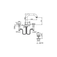 Смеситель для раковины Gattoni Dolce Vita GAS GS115/31 схема 2