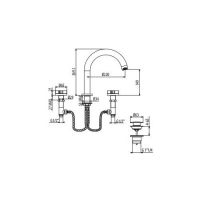 Смеситель для раковины Gattoni Dolce Vita GAS GS110/32 схема 2