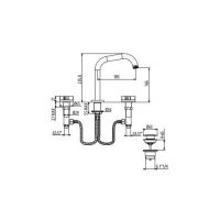 Смеситель для раковины Gattoni Dolce Vita GAS GS105/32 схема 1