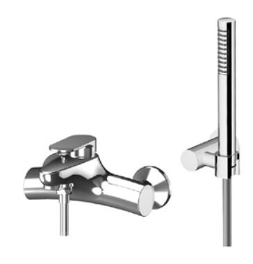 Изображение Смеситель для ванны с душевым комплектом Gattoni H2OMIX7000 7000070C0L