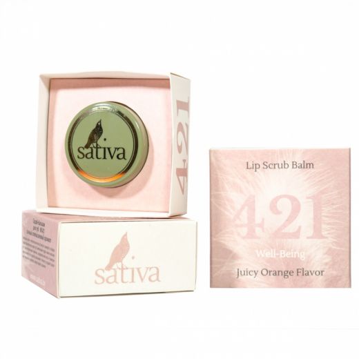Sativa №421 Скраб-бальзам для губ 8г