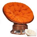 Кресло-качалка "PAPASAN" w 23/01 B / с подушкой / Pecan (орех), ткань Старт