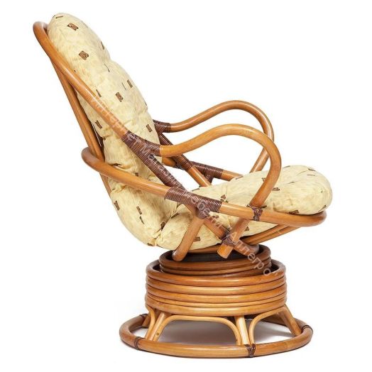 Кресло вращающееся "FLORES" 5005 /без подушки/ Cognac (коньяк)