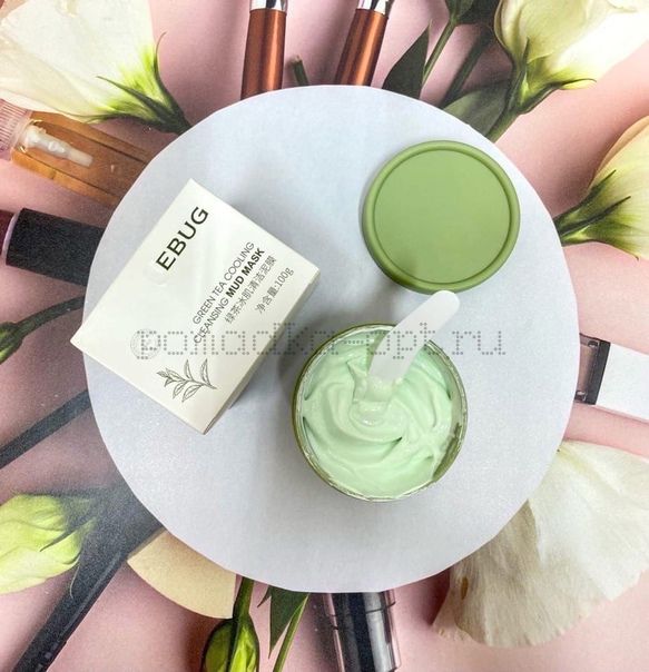 EBUG Green Tea Cooling Mud Mask Маска для лица с экстрактом зеленого чая