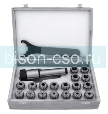Цанговый патрон Bison-Bial Польша 7711-2AEM-ER32 KPL кон. М2 с набором цанг