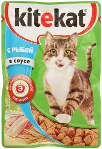 Корм для кошек KITEKAT 85г Пауч рыба в соусе