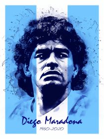 MARADONA. Диего Марадона №3. Постер (плакат). Размер 30х40 см Oz