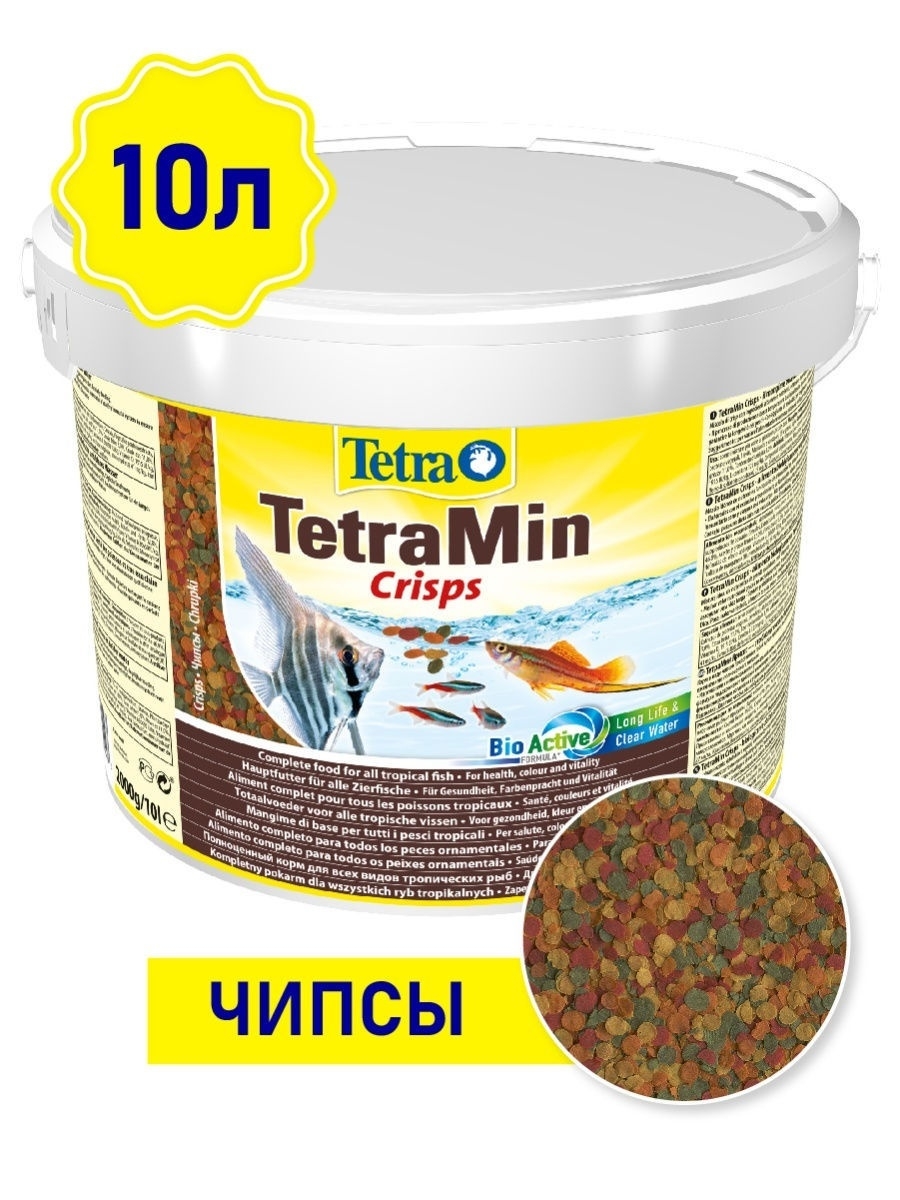 Корм для рыб TetraMin Crisps чипсы 10л/2кг