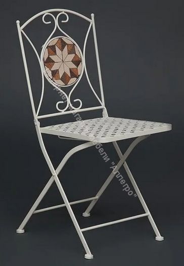 Стул Secret De Maison Julia стальной сплав, butter white/ плитка звезда