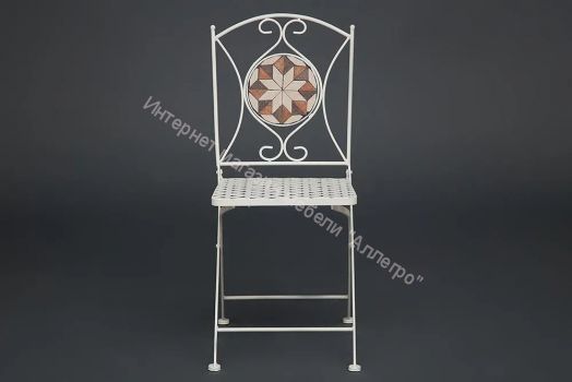 Стул Secret De Maison Julia стальной сплав, butter white/ плитка звезда