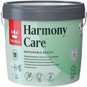 Краска для Стен и Потолков Tikkurila Harmony Care 2.7л Глубокоматовая / Тиккурила Гармония